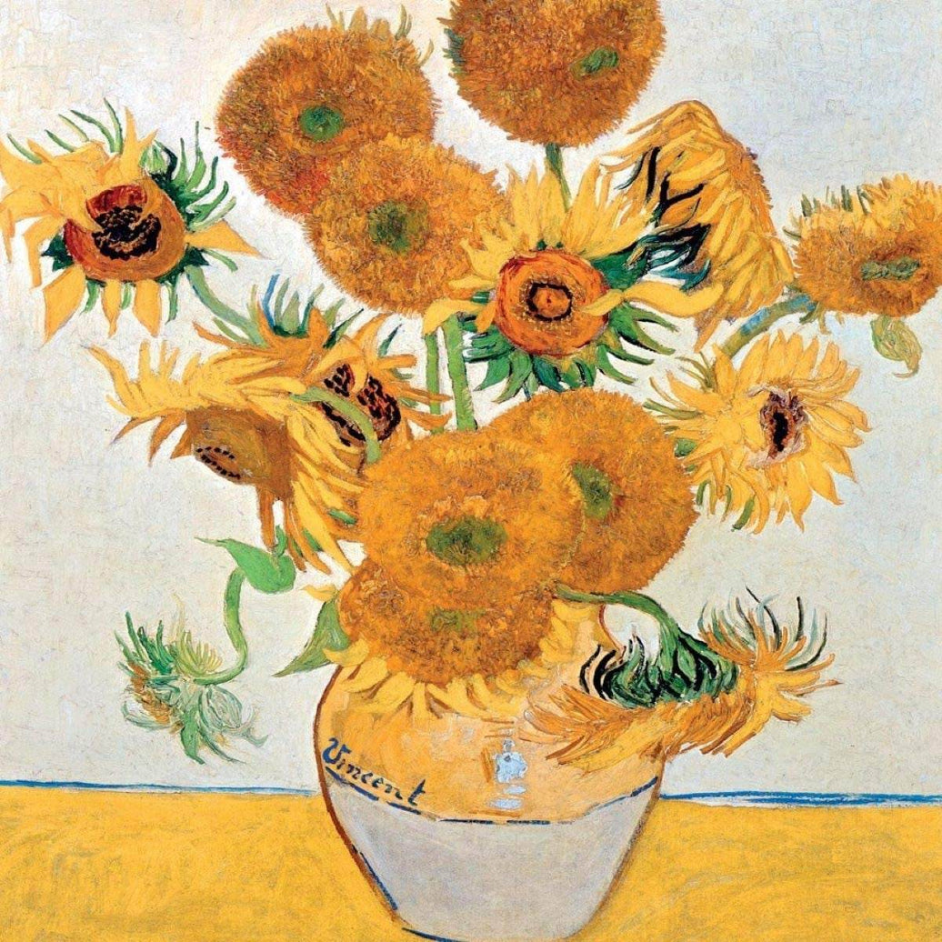 Vincent Van Gogh Sunflowers Greetings Card - House of Cards