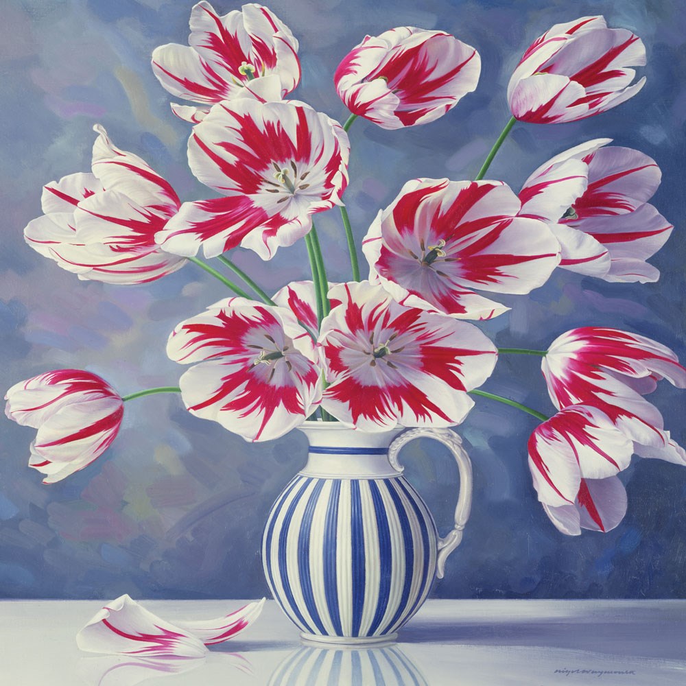 Triumph Tulips Greetings Card