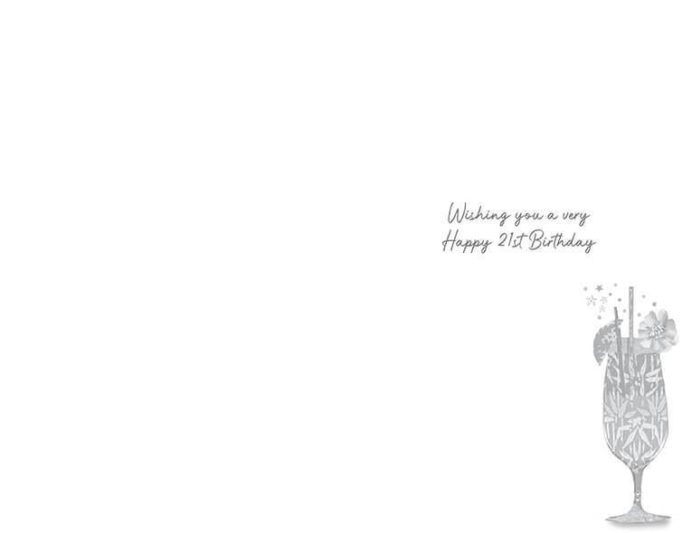 21 Cocktails Birthday Card - House of Cards