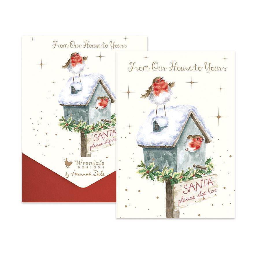 Stop Here Christmas Cards - House of Cards