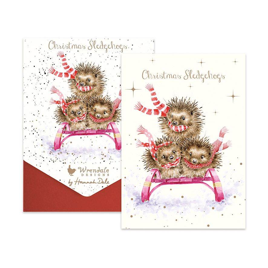 Hedgehogs Christmas Cards - House of Cards