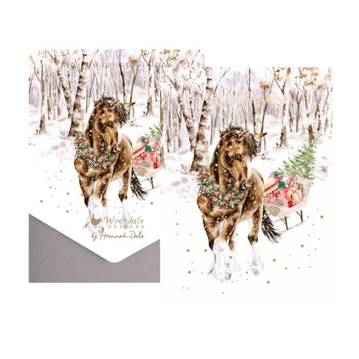 Snowy Sleigh Ride Christmas Cards - House of Cards