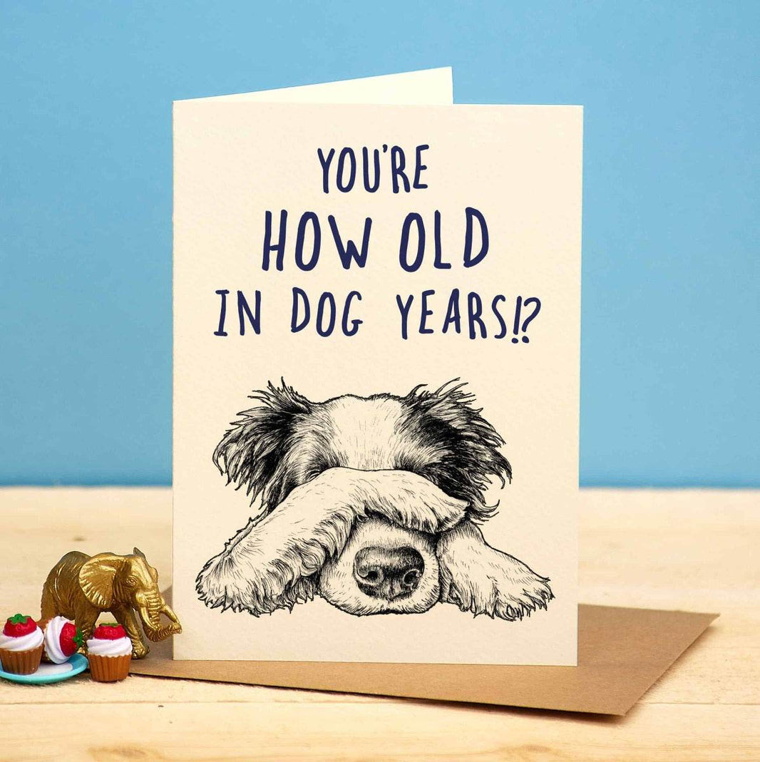 Dog Years Birthday Card - House of Cards