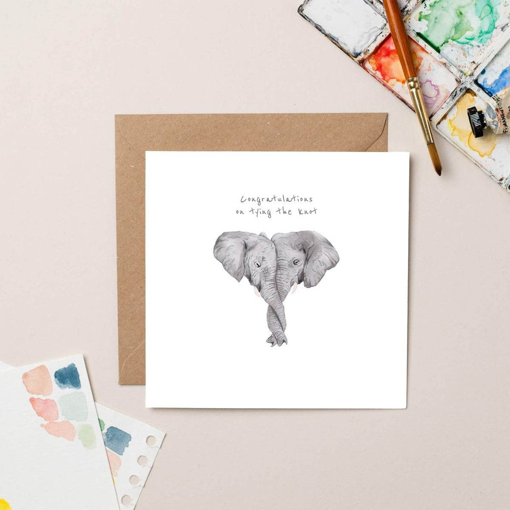 Wedding Elephants Card - House of Cards