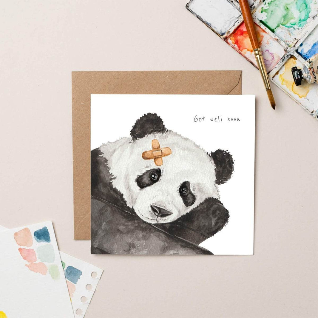 Get Well Panda Card - House of Cards