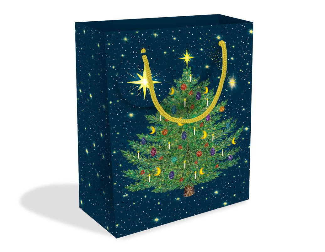 Celestial Christmas Trees Medium Gift Bag - House of Cards