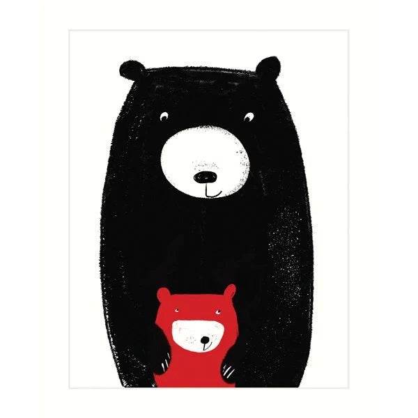 Bear with Little Bear Greeting Card - House of Cards