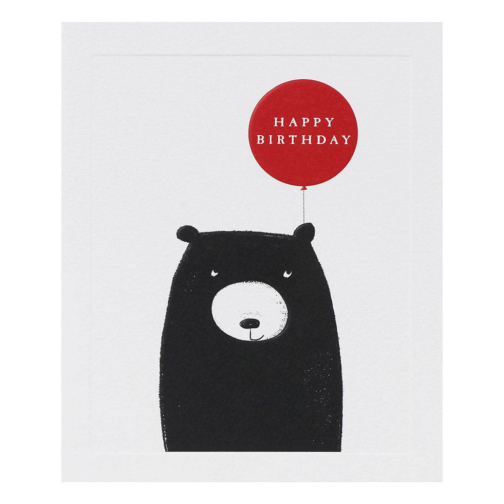 Bear with Balloon Birthday Card - House of Cards