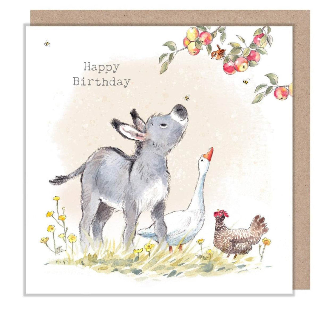 Donkey and Goose Birthday Card - House of Cards