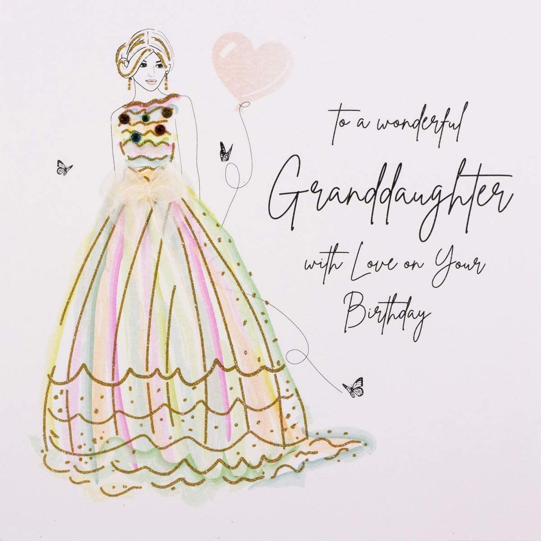 Wonderful Granddaughter Birthday Card