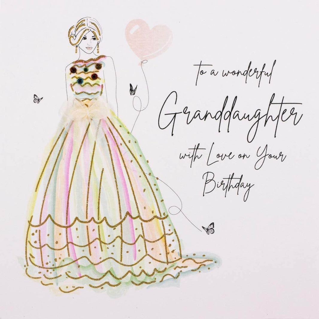 Wonderful Granddaughter Birthday Card - House of Cards