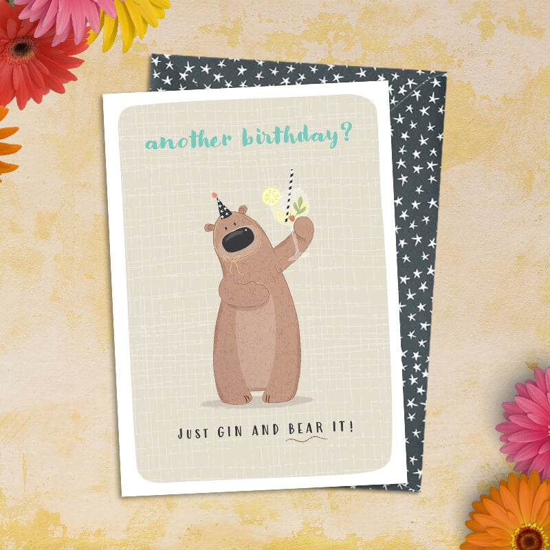 Gin Birthday Card - House of Cards