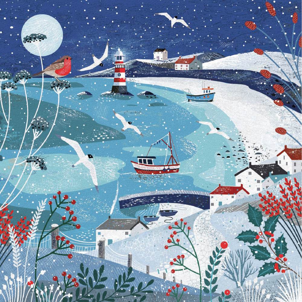 5 Coastal Christmas Cards - House of Cards
