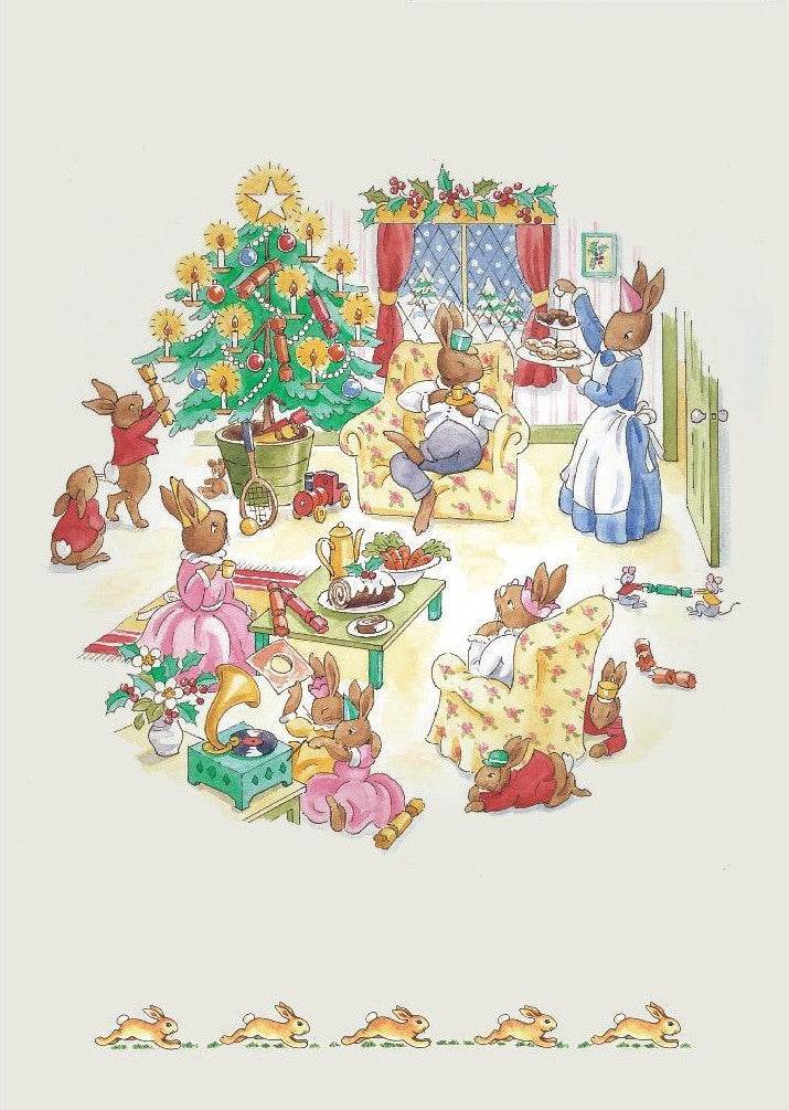 Bunny Family Christmas Card - House of Cards