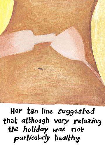 Tan line Birthday Card - House of Cards