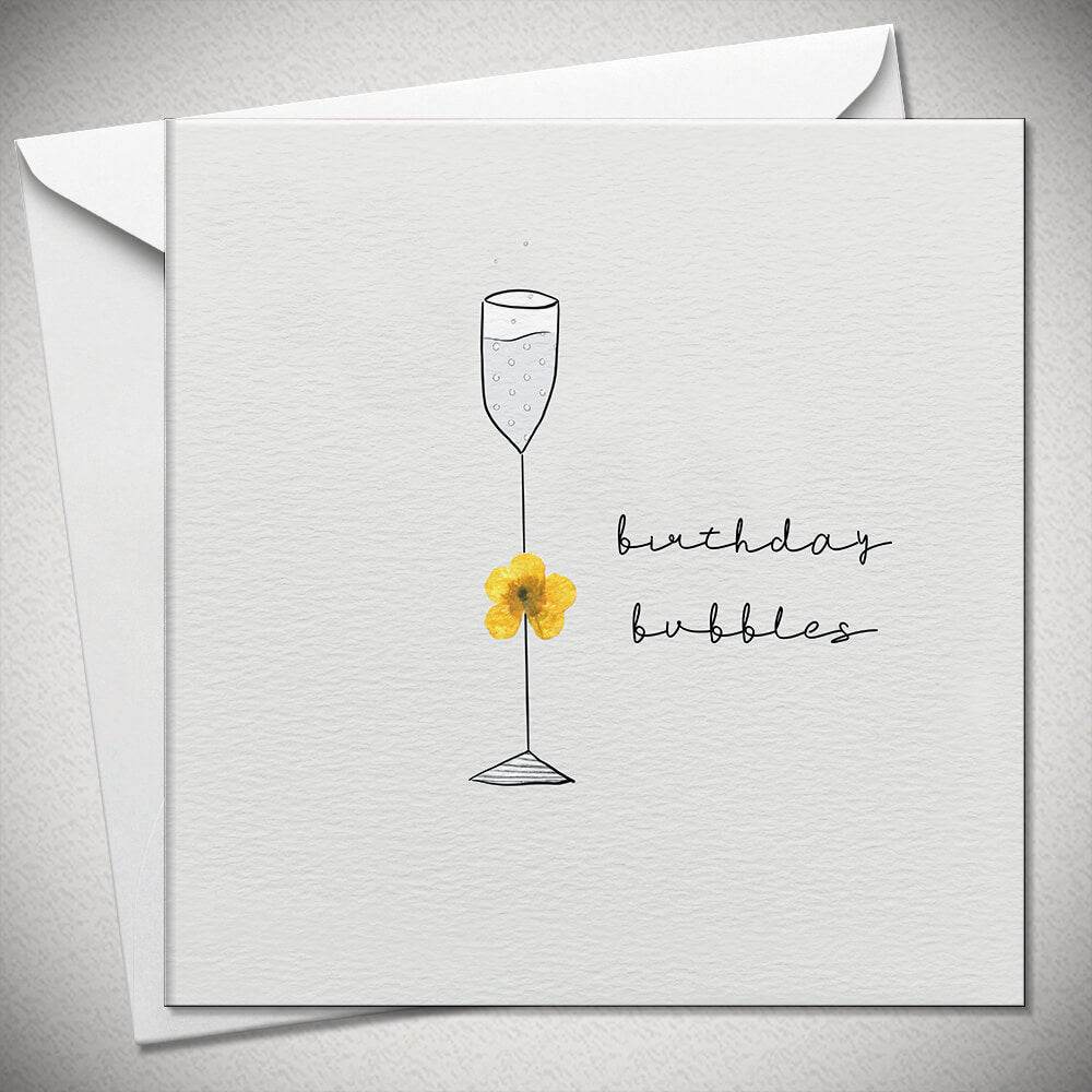 Boo-tanicals Flower Bubbles Birthday Card - House of Cards