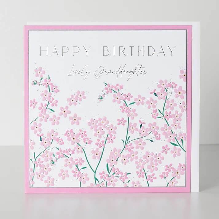 Granddaughter Blossom Birthday Card - House of Cards