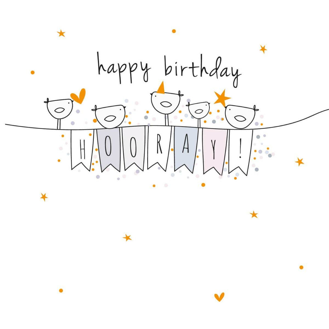 Hooray Birthday Card - House of Cards