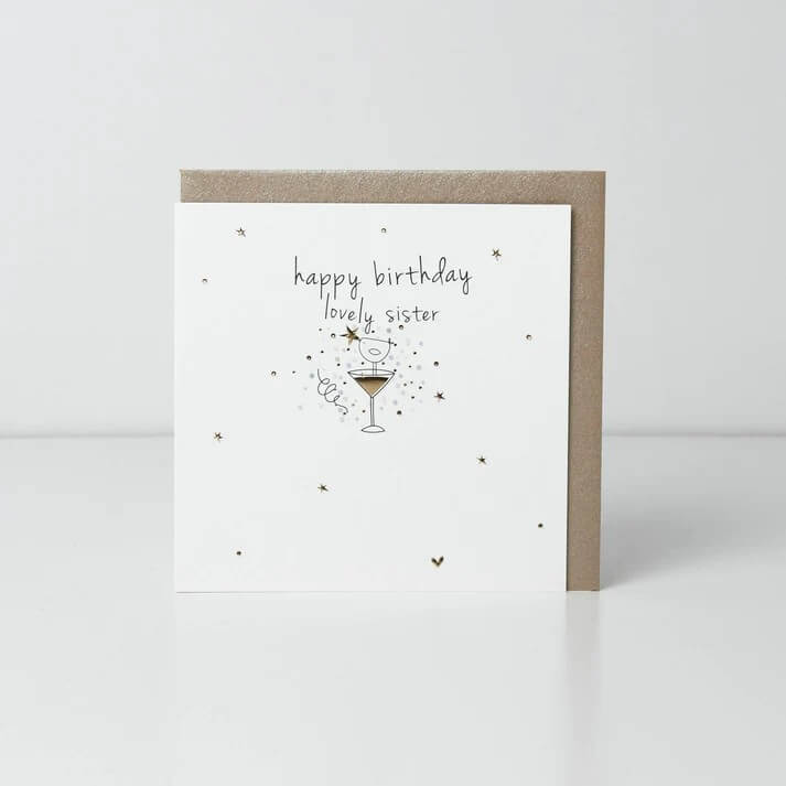 Sister Cocktail Birthday Card - House of Cards