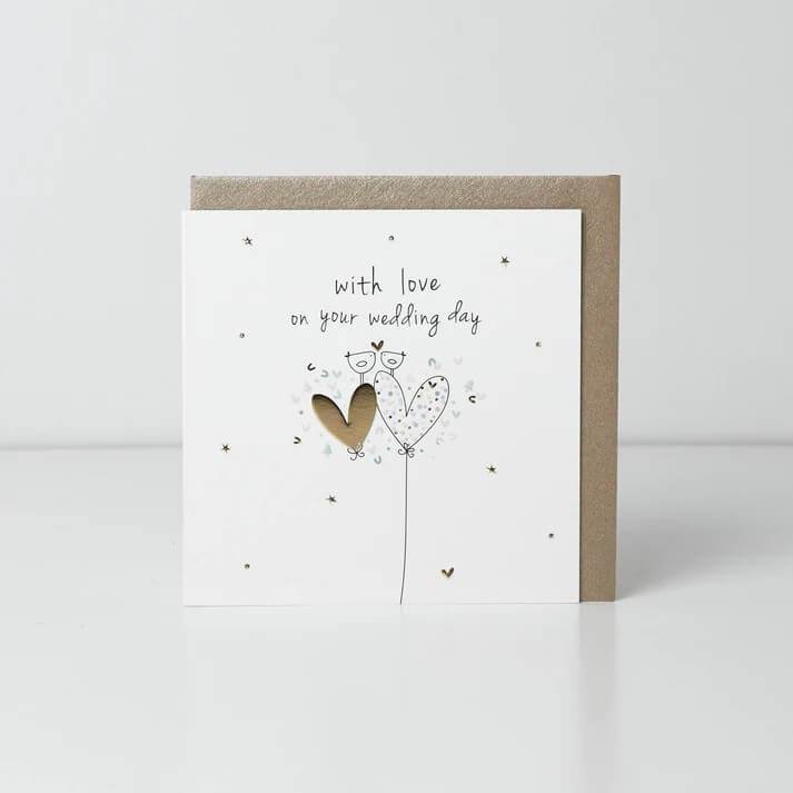 Wedding Day Birds Card - House of Cards