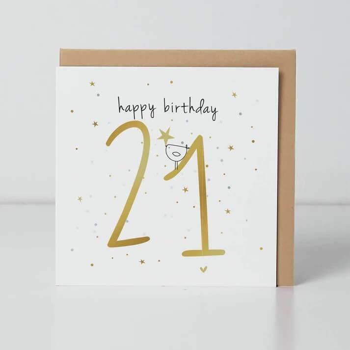 21st Twenty First Birthday Card - House of Cards