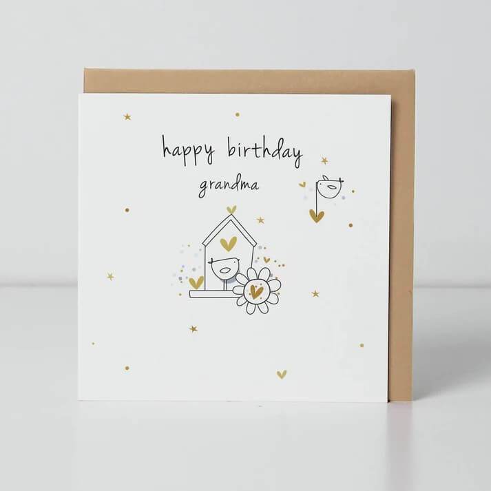Grandma Birdhouse Birthday Card - House of Cards