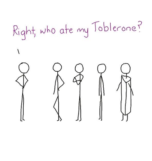 Who Ate My Toblerone Greeting Card