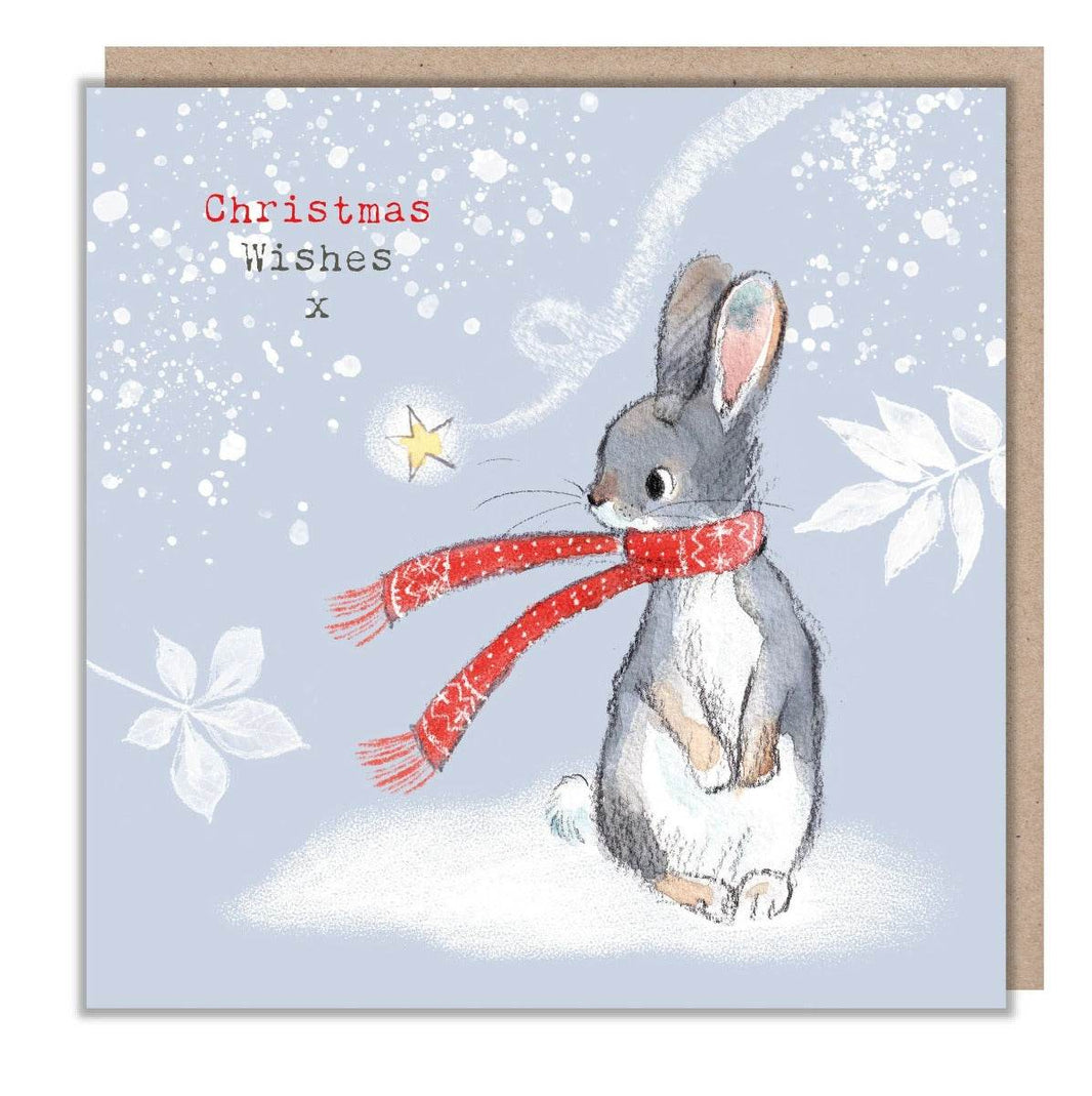 Bunny Xmas Wishes Christmas Card - House of Cards