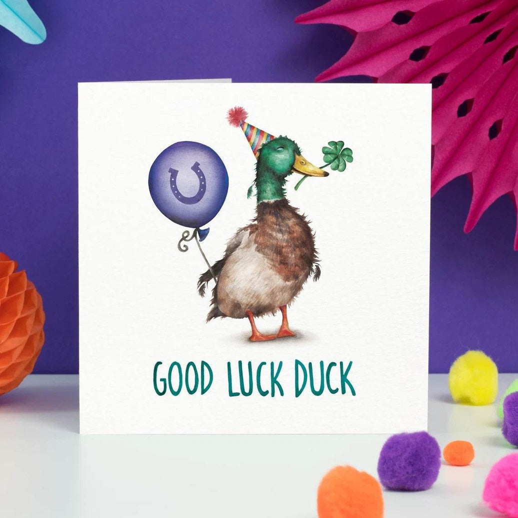 Duck Good Luck Card - House of Cards