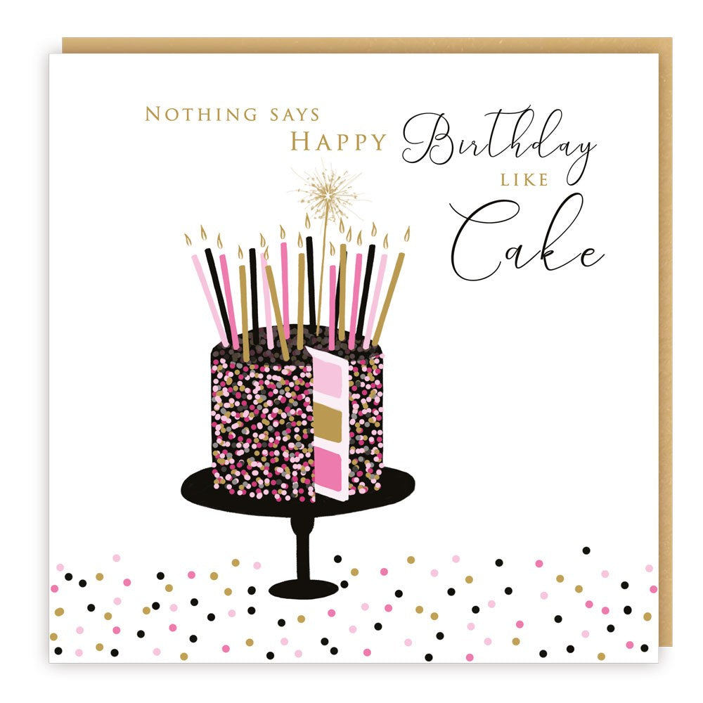 Esmee Stylish Birthday Cake Card