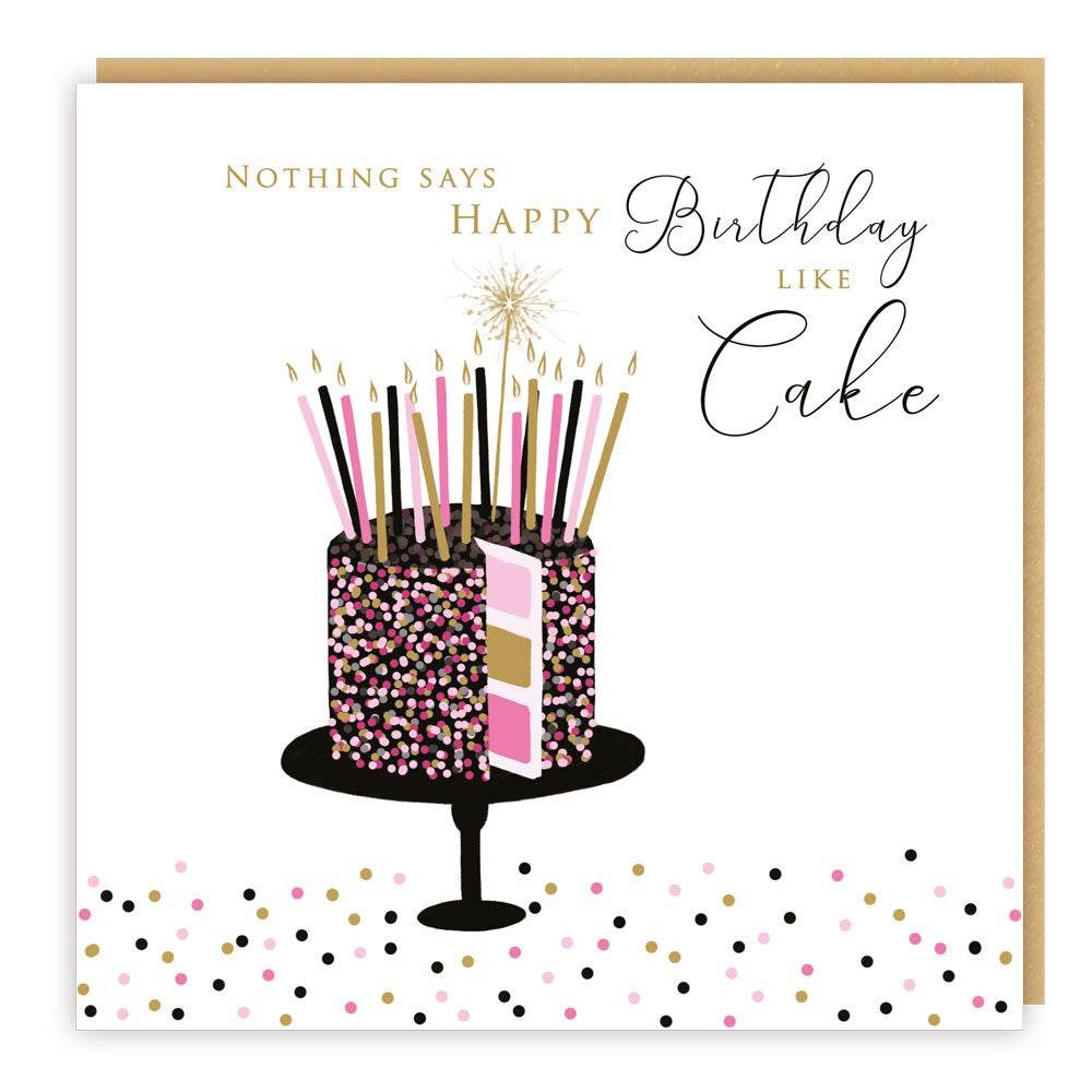 Esmee Stylish Birthday Cake Card - House of Cards