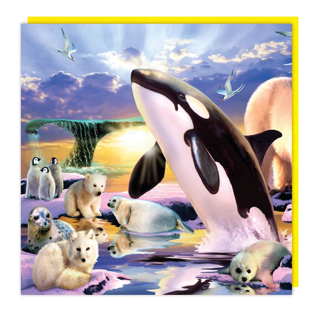 3D Whale and Friends Birthday Card - House of Cards