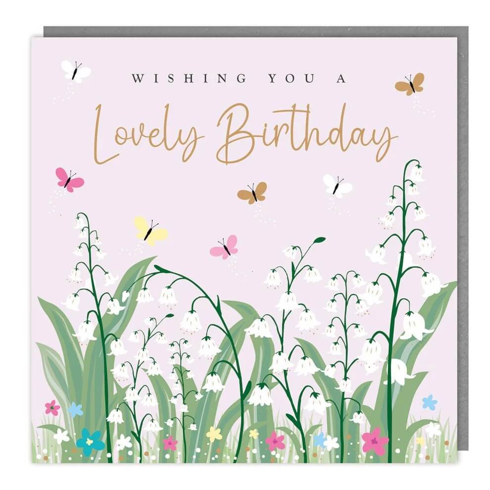 Lily of the Valley Birthday Card - House of Cards