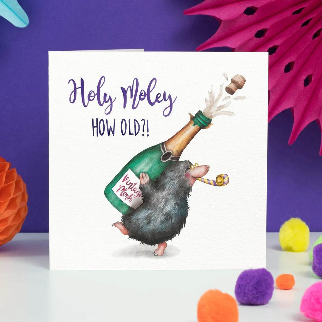 Holy Moley Birthday Card - House of Cards