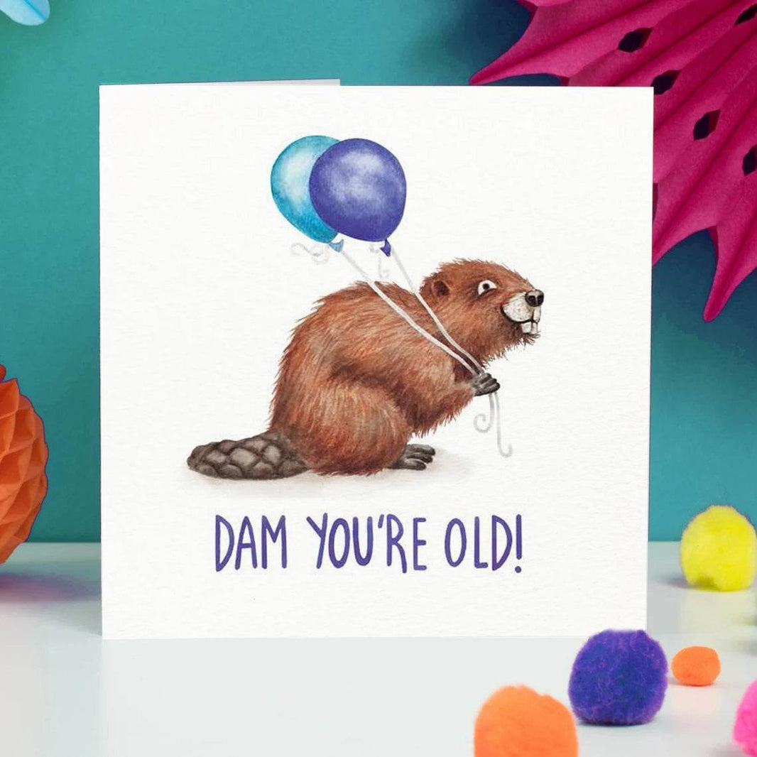 Beaver Birthday Card - House of Cards