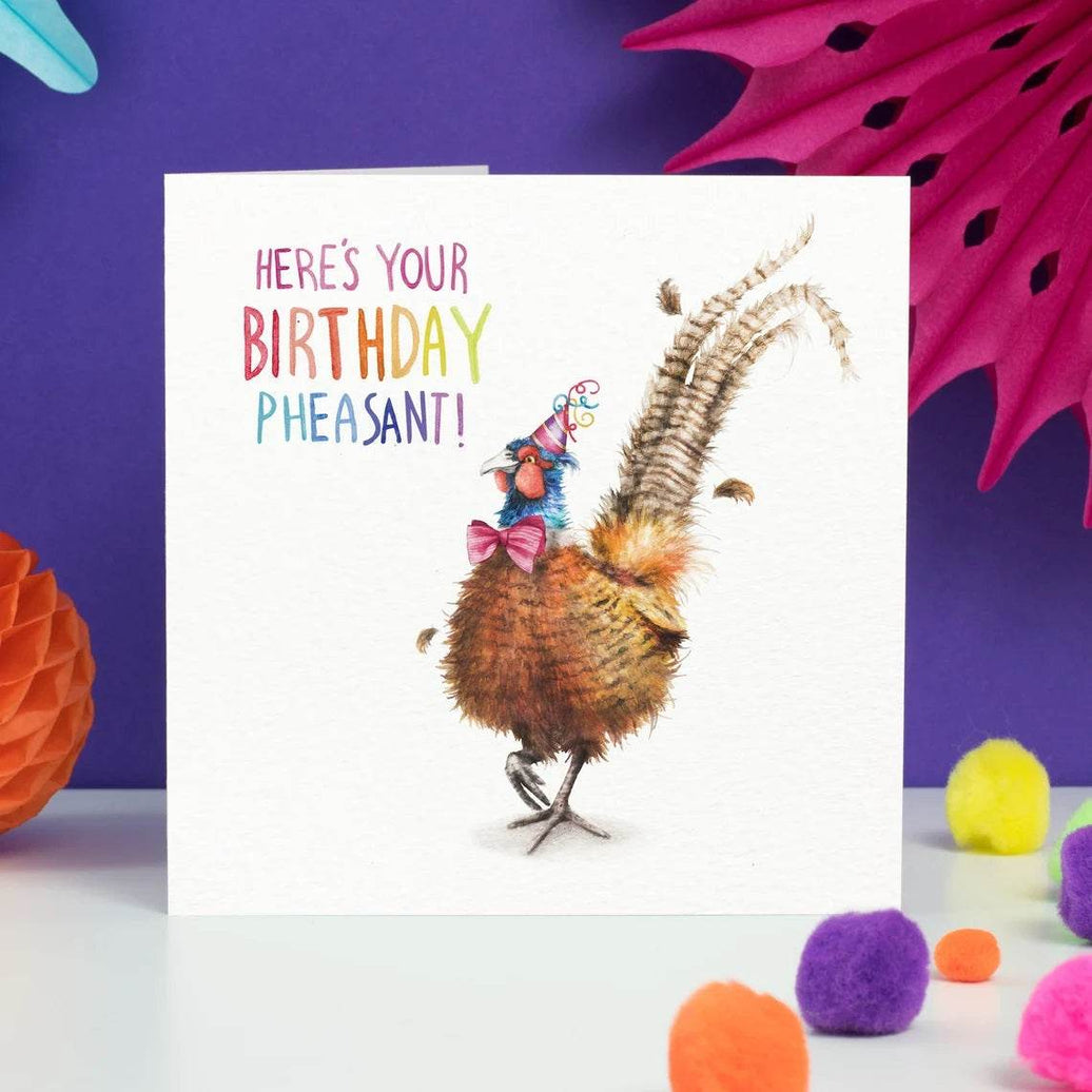 Pheasant Birthday Card - House of Cards