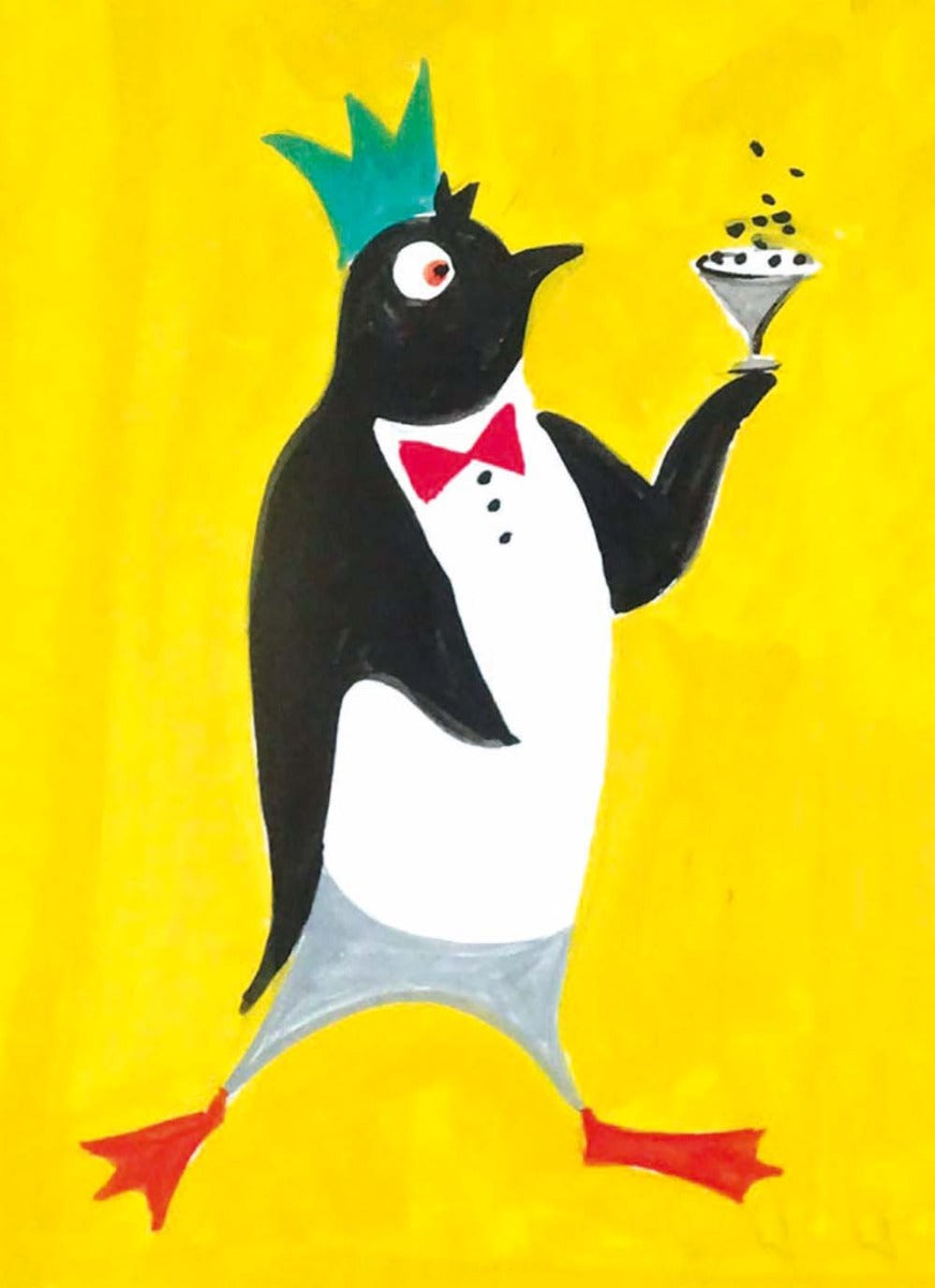 Sarah Campbell Penguin Birthday Card