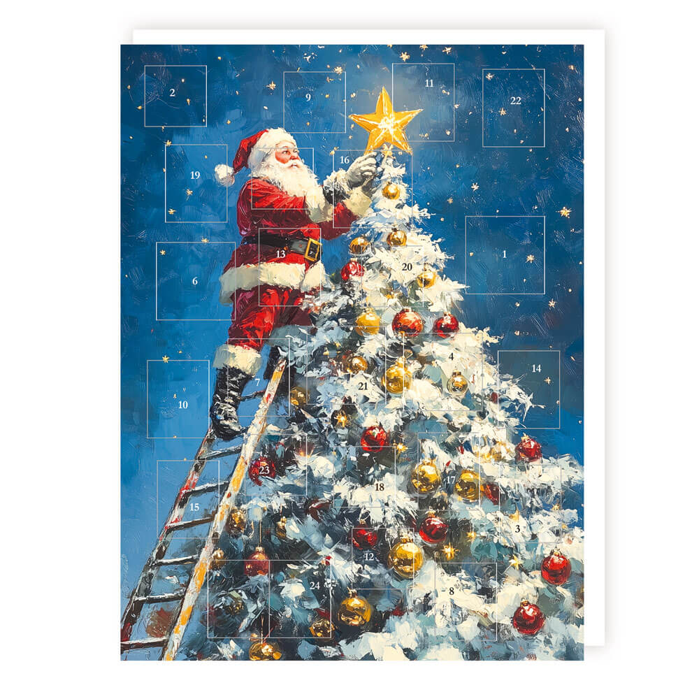 Santa Star Advent Calendar