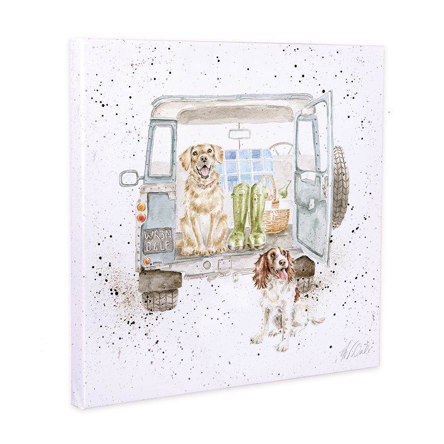 Dog Picnic Small Canvas - House of Cards