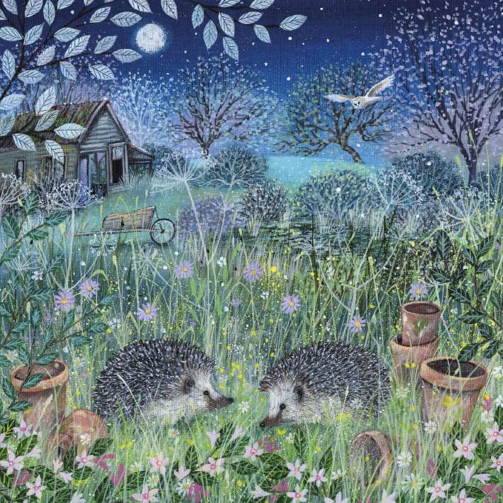 Hedgehogs Greeting Card - House of Cards