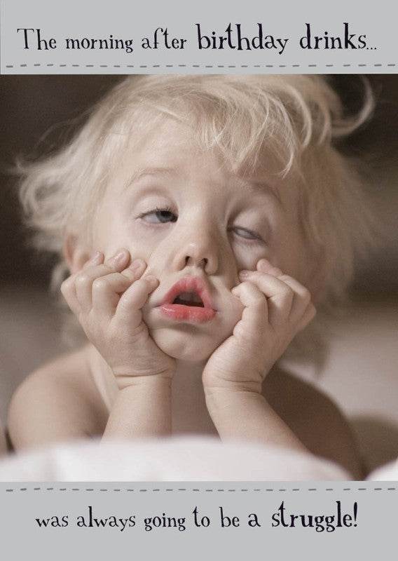 Morning After Birthday Card - House of Cards