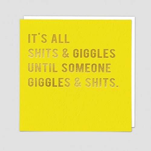 All Sh*ts and Giggles Greetings Card - House of Cards