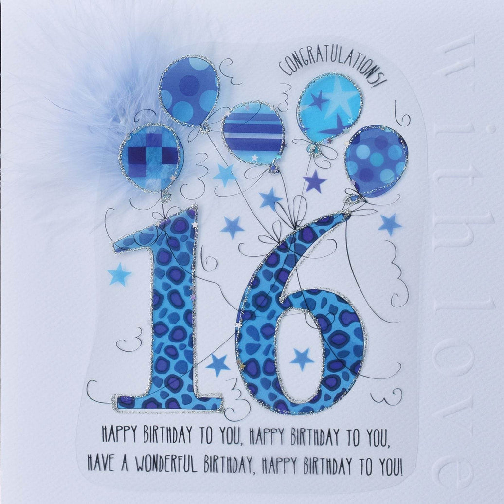 16th Handmade Birthday Card For Him - House of Cards