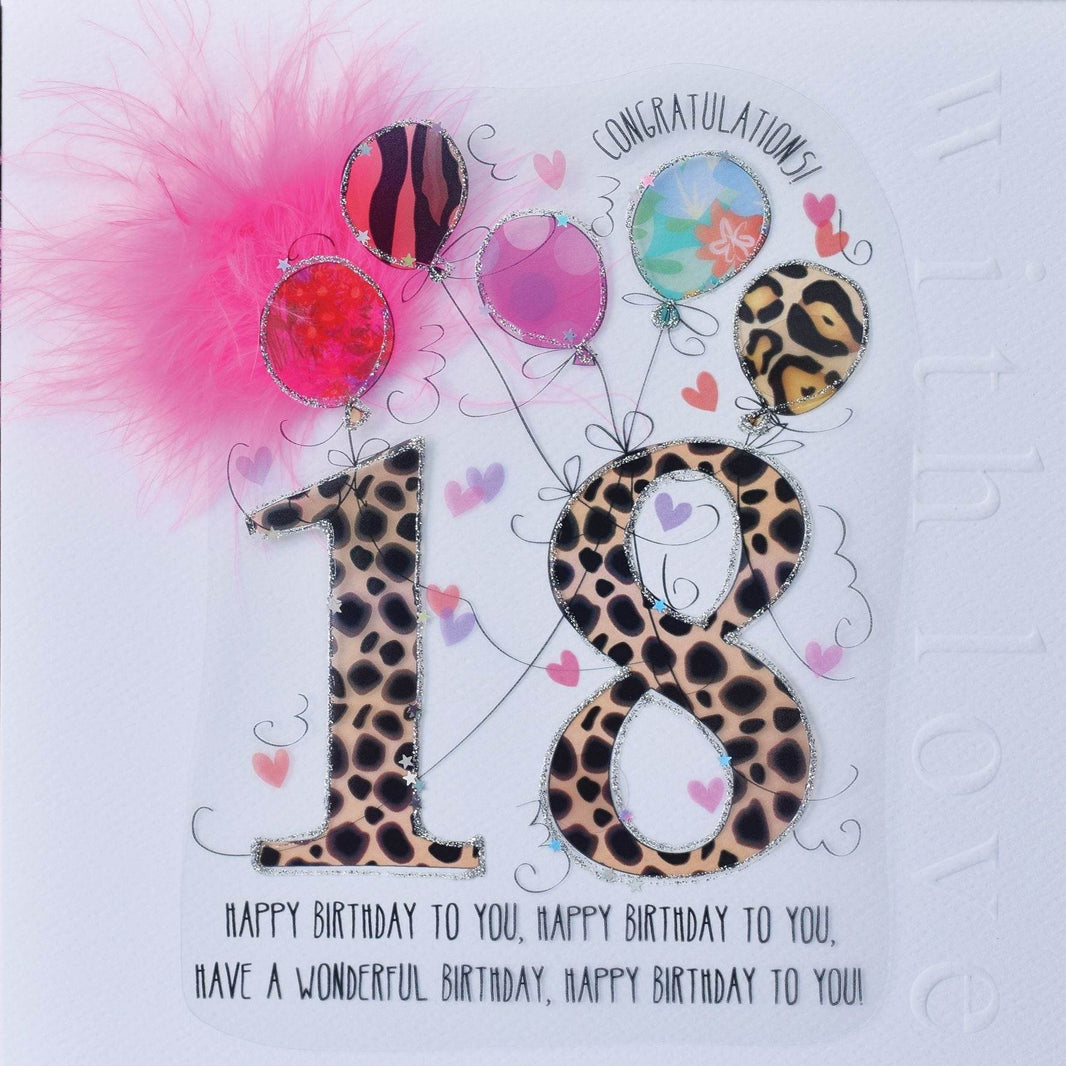 18th Handmade Birthday Card For Her - House of Cards