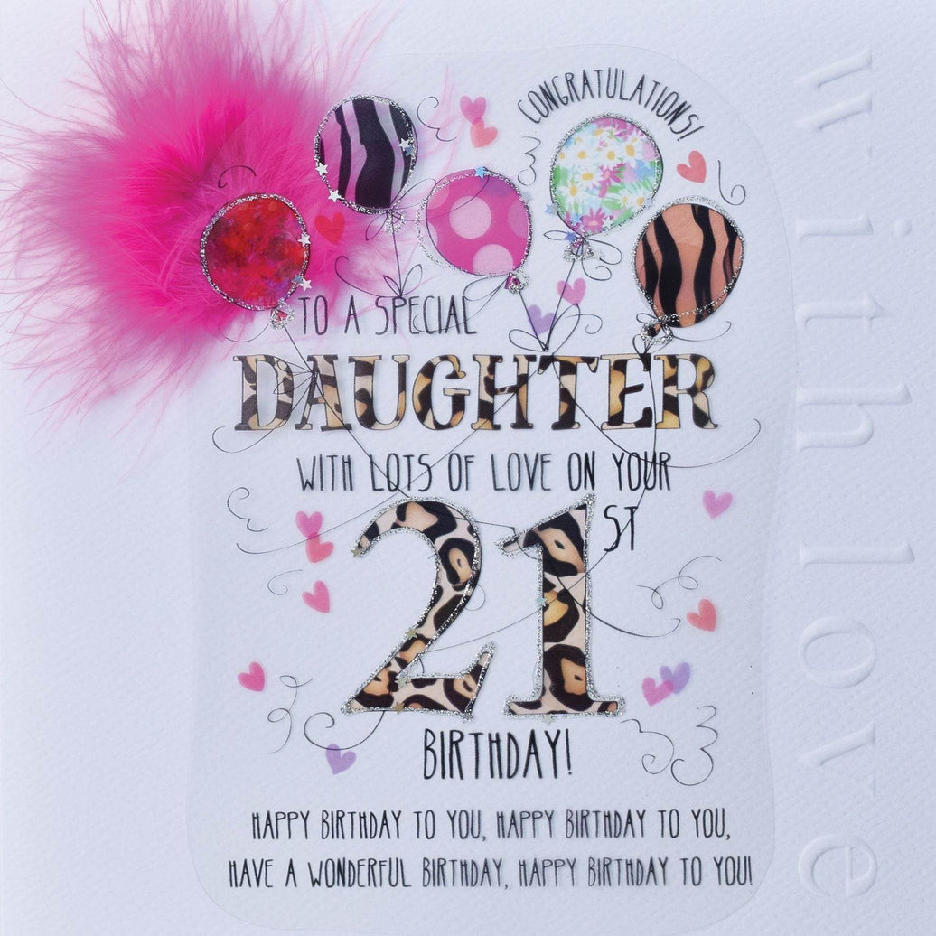 Daughter 21st Handmade Birthday Card - House of Cards