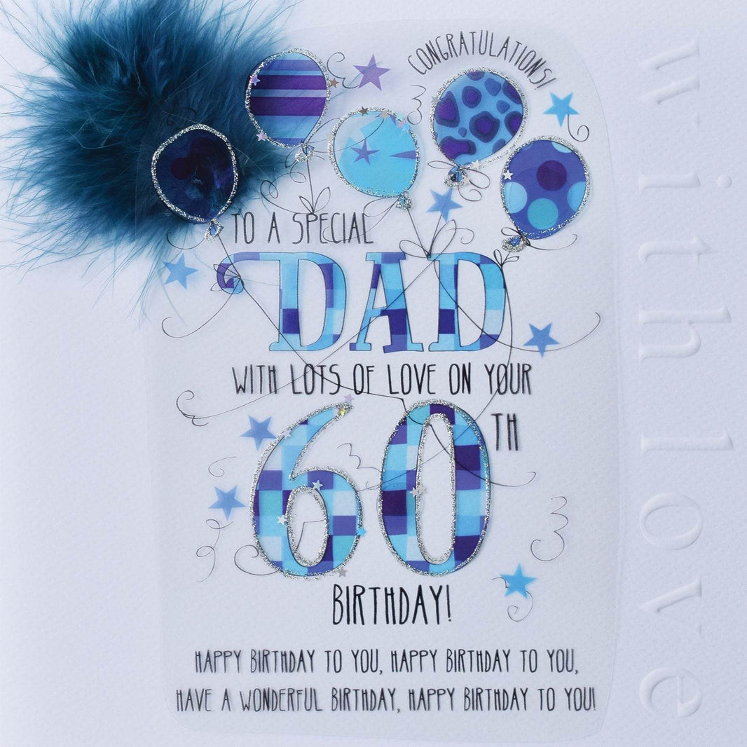 Dad 60th Handmade Birthday Card - House of Cards