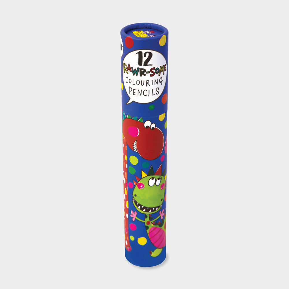 Dinosaur Colouring Pencils Tube of 12