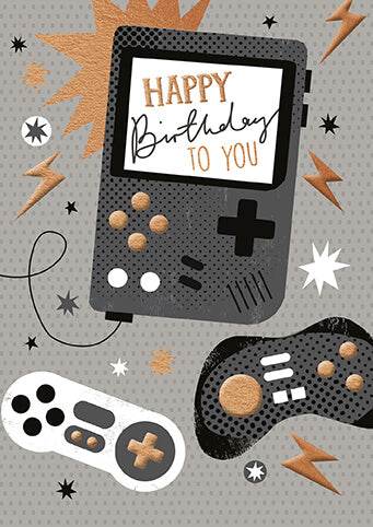 Noir Gaming Birthday Card - House of Cards