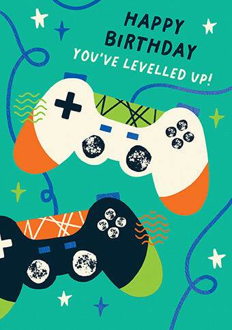 Zest Gamer Birthday Card - House of Cards