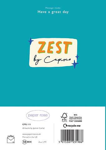 Zest Beer Birthday Card - House of Cards